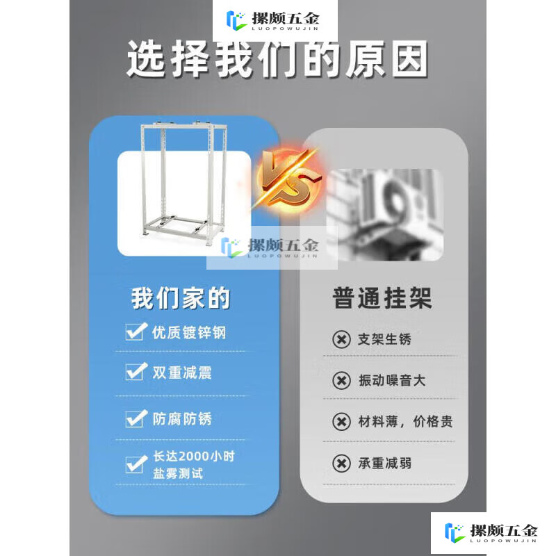 OUOETY air conditioner outdoor unit bracket accessories save space, floor-standing double-layer stacked shock-proof, shock-proof and noise reduction rack 3 XE-C1800*800*4001 hp