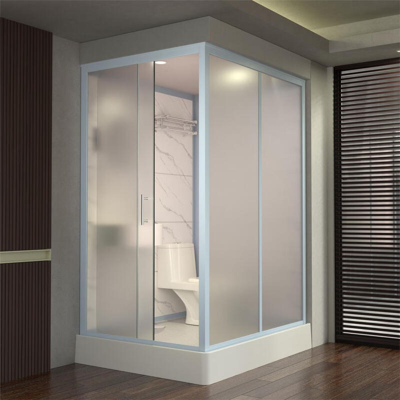 Jomoo's new integrated shower room bathroom integrated toilet mobile integrated bathroom household partition door waterproof toilet 140*110 side opening does not include toilet and does not include steam