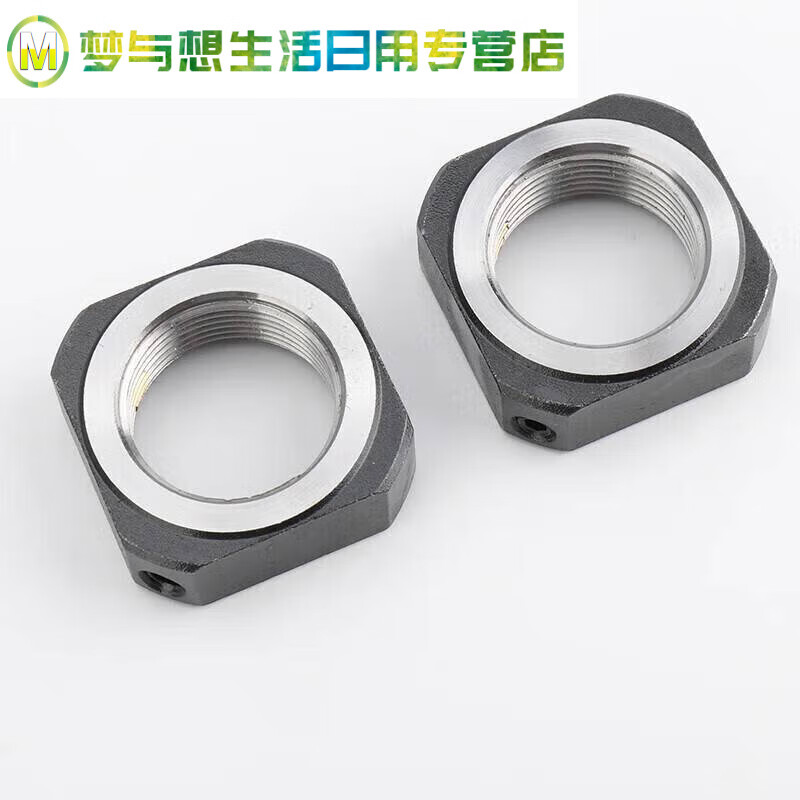 Junmo ball screw lock nut radial anti-return anti-loosening square anti-slip nut M6*0.75 lock nut with copper