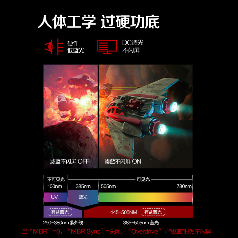 99% new AOC 27-inch 2K 240Hz overclocked 260Hz FastIPS 1ms wide color gamut HDR400 hardware low blue light FPS gaming e-sports monitor Aegis Q27G4Z