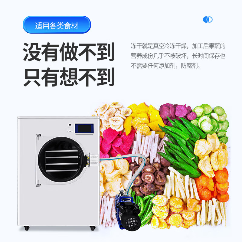 Kezitu Freeze Dryer Household Pharmaceutical Food Dog Food Fruit and Vegetable Laboratory Vacuum Large Freeze Dryer L2-09 Freeze-drying Area 0.92 Square Meters