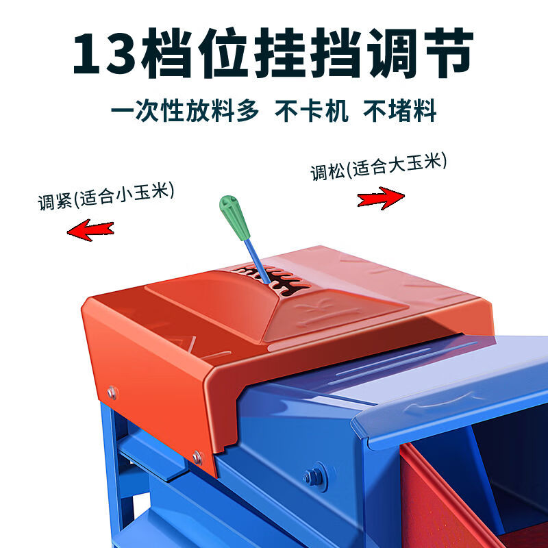 Pupan electric corn thresher household small fully automatic grinder large corn peeler manual 4 dry and wet 37 large mouth single drum gear