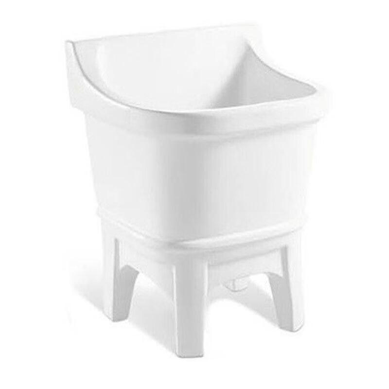 EACAWA Shanghai Yigao bathroom mop pool ceramic mop pool balcony washing mop basin sink bathroom floor-standing household T7 console model front and rear width 400* left and right length 525*