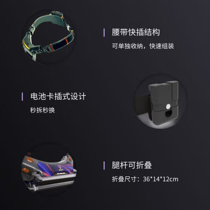 Exoskeleton-assisted walking robot, electric booster, mountain climbing artifact, walking leg stroke rehabilitation for the elderly, top model, intelligent AI adaptive + electric drive + 12-speed adjustable