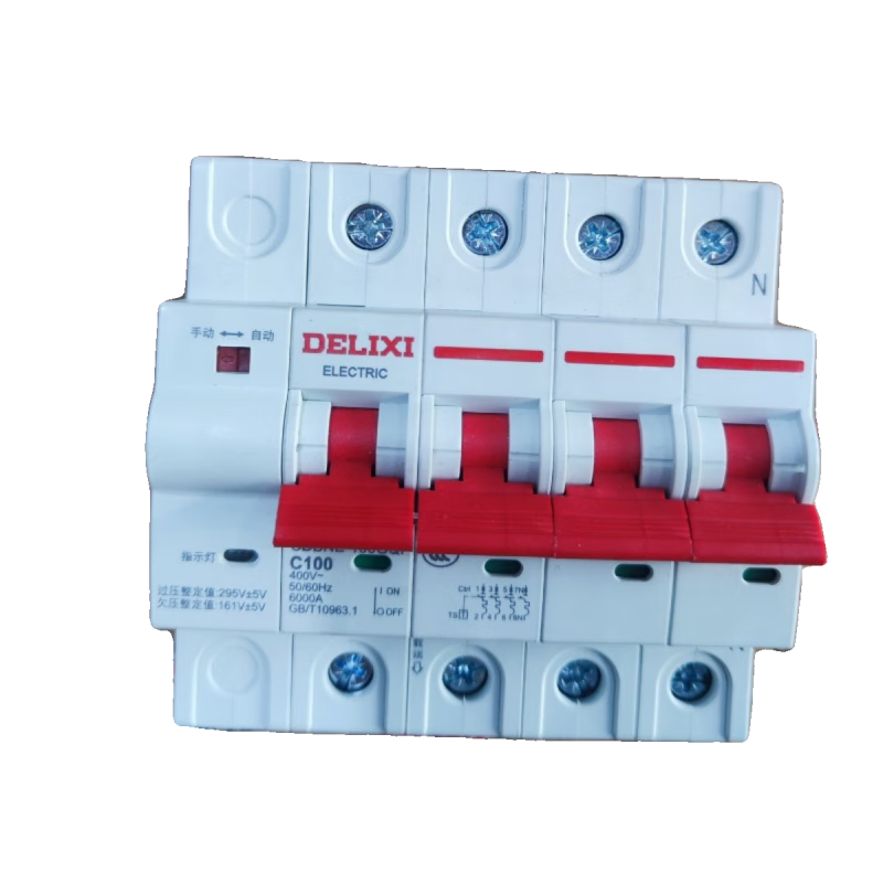 Delixi photovoltaic automatic reclosing switch intelligent reclosing circuit breaker voltage loss tripping incoming power closing 100A 4p