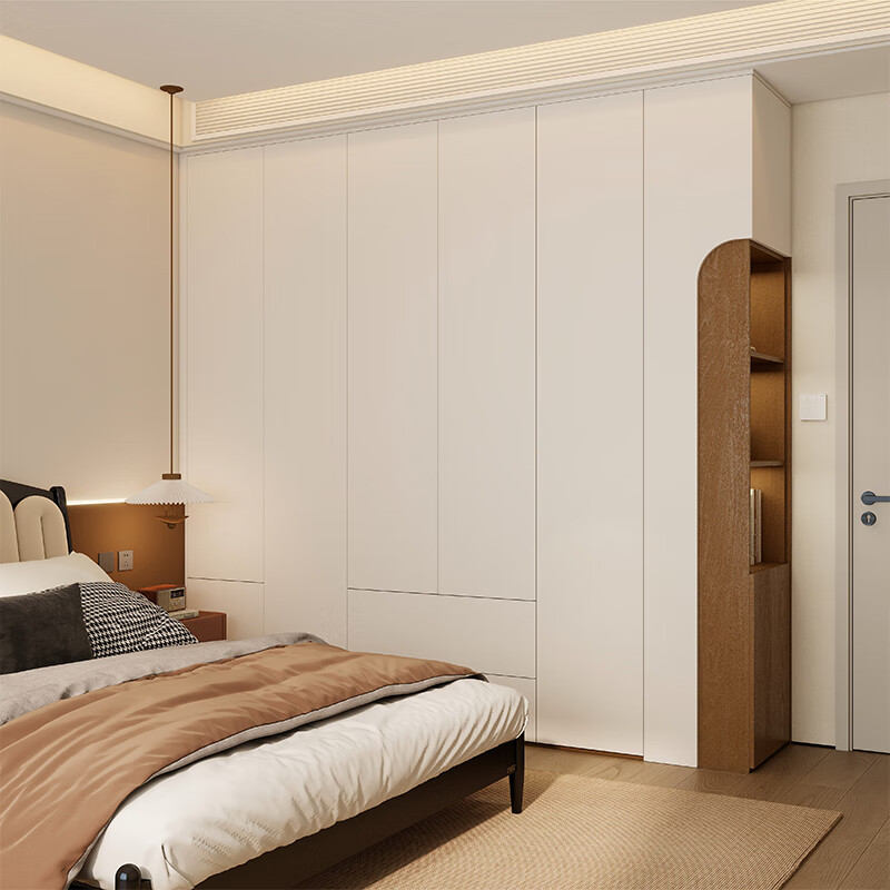 Quanyou (QUANU) Quanyou whole house customized bedroom wardrobe home wall-in-one cabinet small apartment wardrobe storage cabinet room storage cabinet 799/ (for specific plans, please contact customer service)