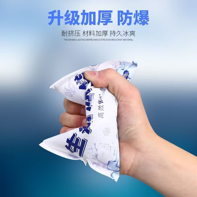 Liuyang ice bag fresh-keeping express special biological ice bag without water filling reusable frozen refrigerated seafood fruit aviation 100g 10 pieces reusable type