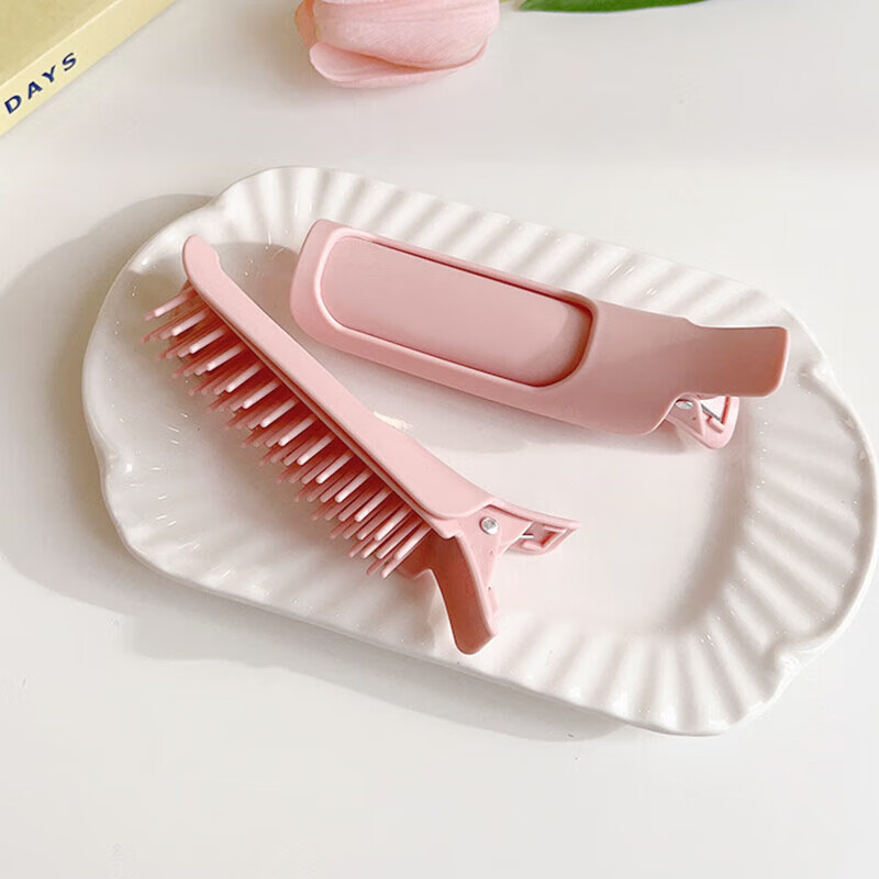 Li Qinggao's fluffy hair root clip artifact, 2 square combs, bangs curling barrel, hair clip, styling hairpin for women