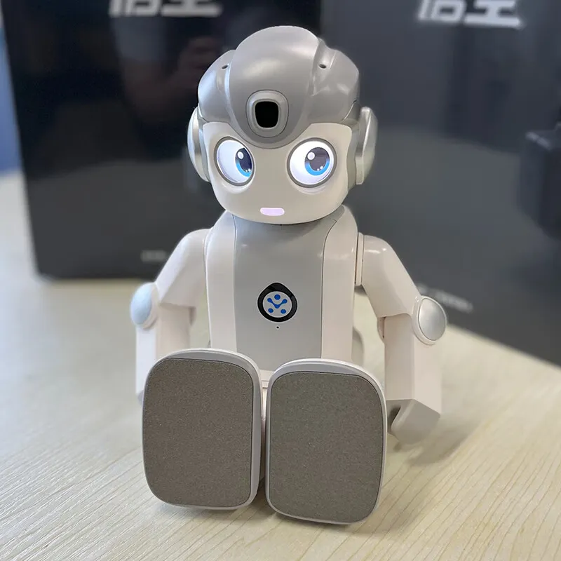 UBTECH Smart Robot Nanny Artificial Intelligence Programming Dancing Learning Early Education Spoken English Tutoring Story Machine Children's Home Entertainment Robot Chat Emotional Companion Consult Customer Service to Unlock More Hidden Skills of Wukong Gift Boxed Comes with Anti-fall Bag 100 Programming Lessons