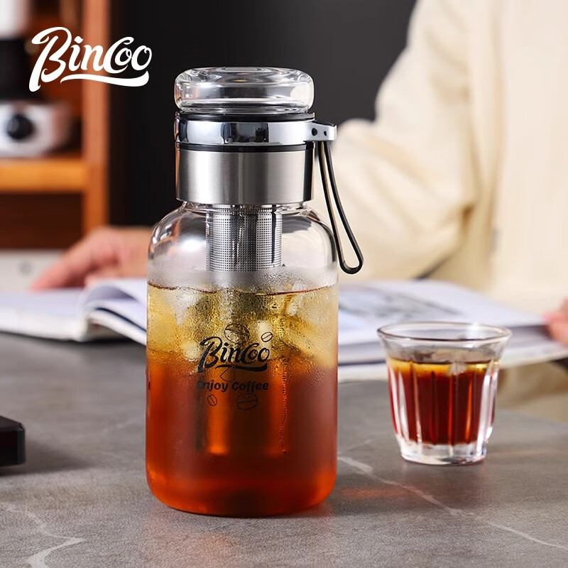 Bincoo cold brew cup glass coffee cold brew pot accompanying large capacity cold brew tea cup cold quenching bottle ice drip coffee pot cold brew pot 800ml