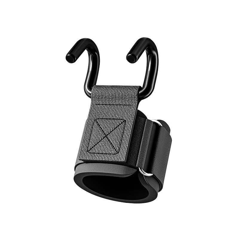 Meikejie pull-up auxiliary wrist hook, hand-free iron hook, horizontal bar to assist fitness, lumbar traction, hanging and stretching training, new power-assisted hook, breakage package, non-slip and anti-slip, luxurious thickening and thickening, bearing capacity of 800 kilograms + protection