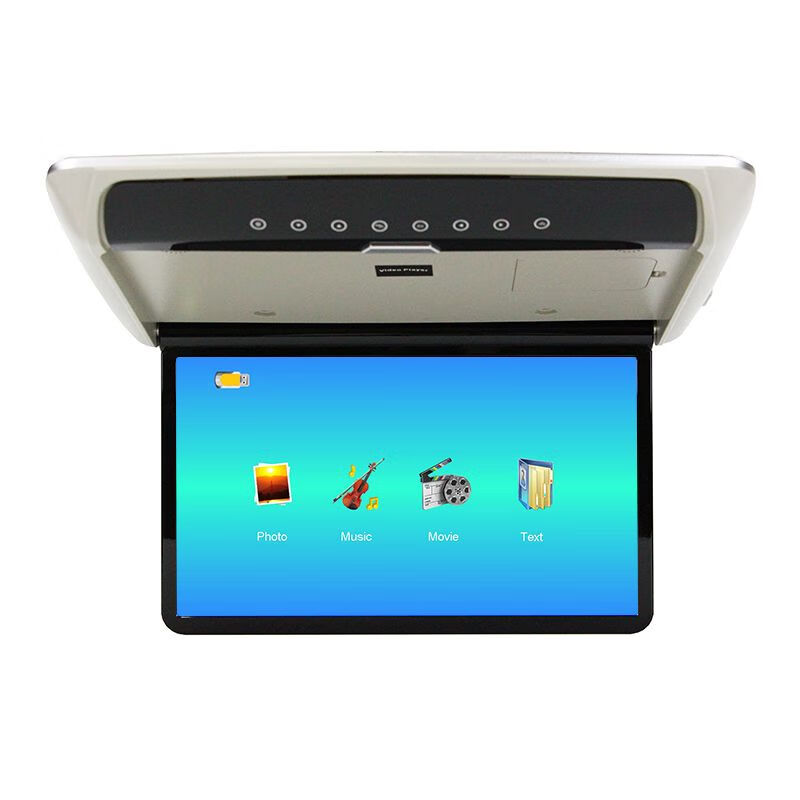 New 13/14/15-inch high-definition car ceiling display rear entertainment display HDMI car roof player New 15.6-inch high-definition MP5+HDMI input I