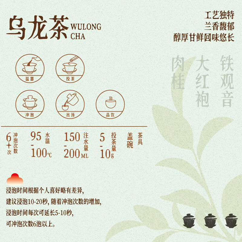Xigua Oolong tea source Wuyi rock tea Dahongpao 250g Zhongzu fire canned ration tea loose tea