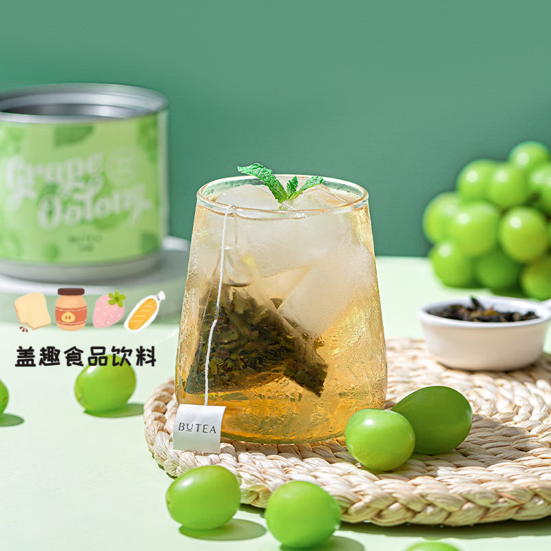 Half green butea grape oolong tea Qingti oolong fruit tea cold brew tea flower tea women soak in water and drink tea bag fresh floral fragrance osmanthus oolong tea