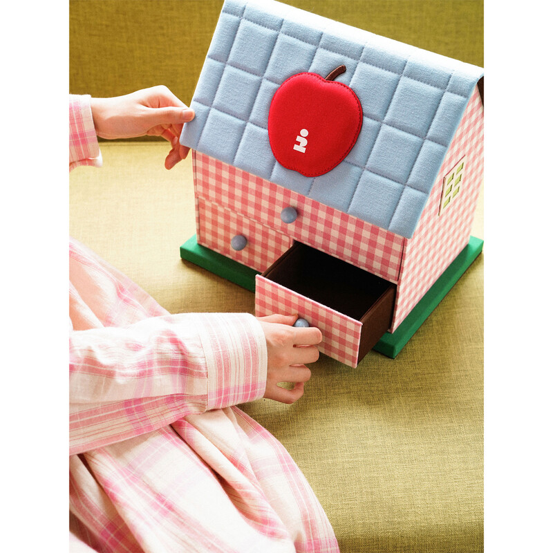 Tagi. <Apple Tapi House> Cute house multi-layer storage box desktop storage box jewelry box New Year gift