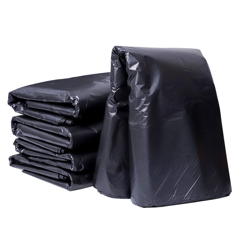 Bingyu BYjj-144 hotel property thickened garbage bag large garbage bag black plastic bag 60*80cm flat mouth 50 pieces
