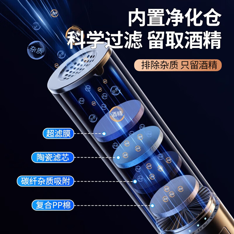 Dimple alcohol tester, traffic police special drunk driving tester, high-precision air-blowing alcohol test instrument, intelligent voice