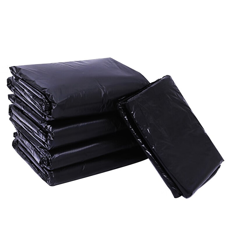 Bingyu BYjj-144 hotel property thickened garbage bag large garbage bag black plastic bag 60*80cm flat mouth 50 pieces