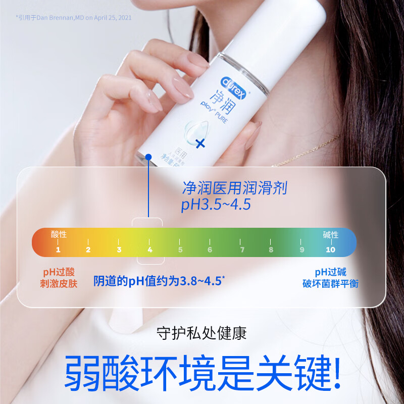 Durex (durex) medical human body lubricant lubricant intercourse no-wash can lick private parts sex toy for couples to enhance desire medical lubricant 60ml + smooth pleasure 50ml