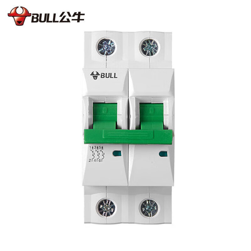 Bull air switch series C type circuit breaker 2P narrow body high power circuit breaker switch 80A 2P