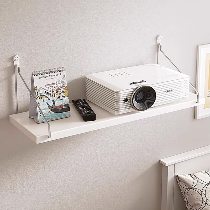 Jingjiayi projector bracket wall-mounted tray-type storage rack wall-free punch bracket router placement rack wall-mounted