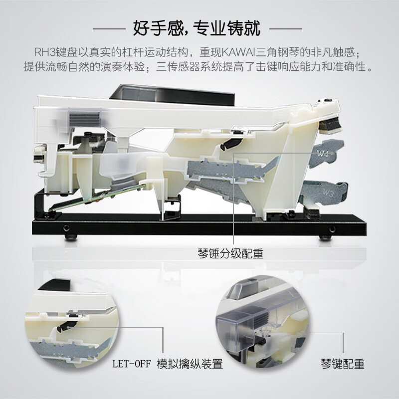 Kawai (KAWAI) electric piano CN201 vertical home 88-key hammer Kawai home adult children student professional examination