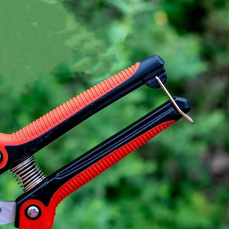 Vinoa powerful and labor-saving fruit-picking scissors, stainless steel serrated gardening pruners, tree, vegetable and fruit gardening tools (serrated version) powerful fruit-picking scissors (random color) 1 set