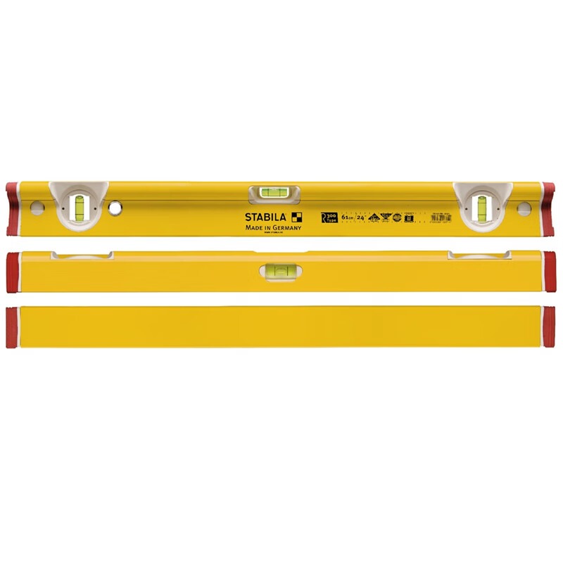STABILA German original imported R300 series three-bubble thickened aluminum level high precision and high quality (61cm) 18371