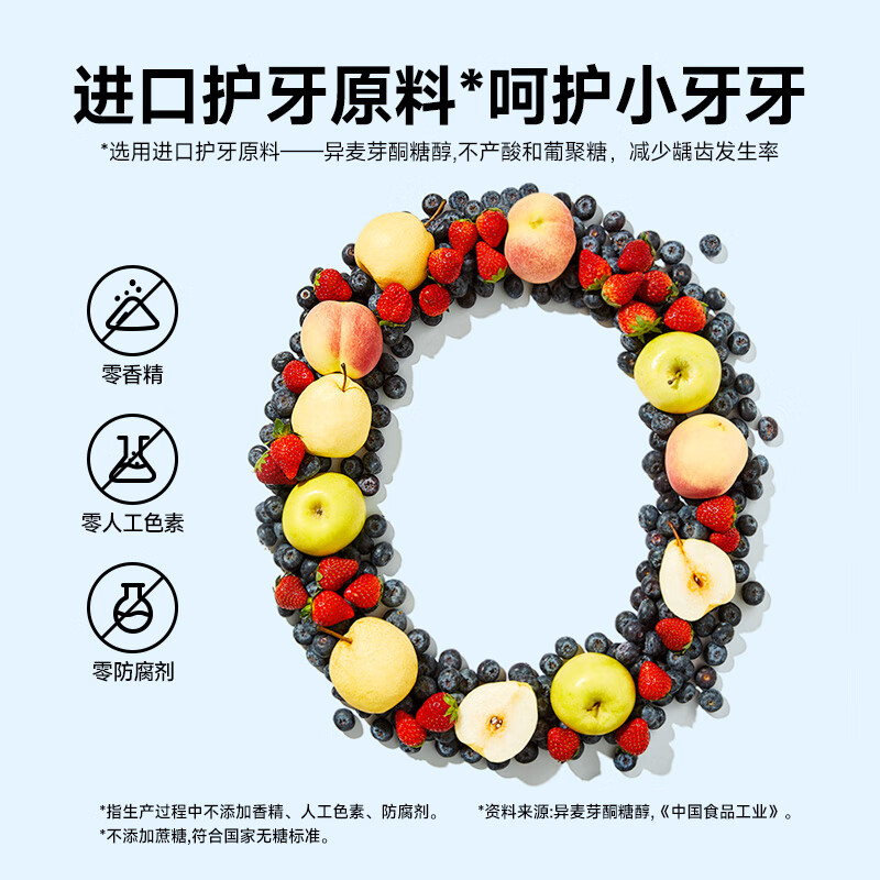 Wo Xiaoya sugar-free mini lollipops (mixed flavors) baby and children's snacks 0 candy free baby supplement recipe 28g/7 sticks