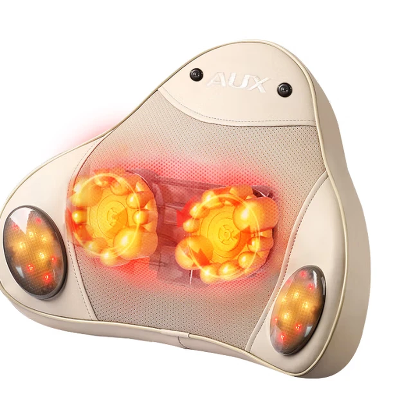 AUX Waist Massager Waist Massager Cervical and Lumbar Massage Cushion Hot Compress for Lumbar Muscle Strain Back Massage Pillow Office Birthday Parents Practical Mid-Autumn Festival Gift for Parents Top with Charging Airbag Gift Box + Height Adjustment + Remote Control Infrared Hot Compress Mid-Autumn Festival Gift Practical National Day Gift for Wife, Dad, Mom and Mother