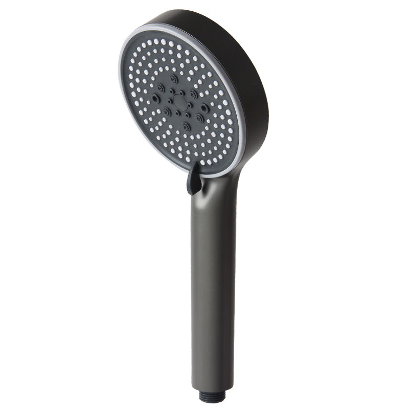 Xiaobeidi supercharged shower head bathroom toilet water heater bath shower bath heater hotel home flower shower spray paint black upgraded five-speed shower