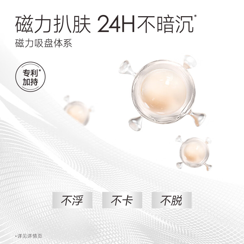 Carslan White Magnetic Sunscreen Foundation 01#SPF50+/PA+++ Concealer, Oil Control, Long-lasting, Sweat-proof and Makeup-Free 30g New Year