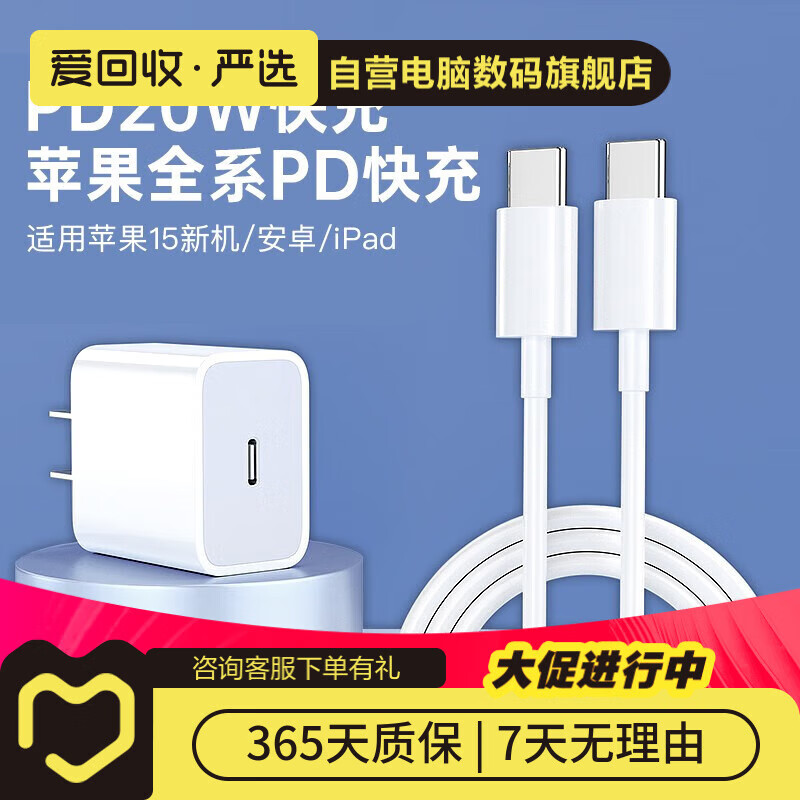 Brand new unopened Scud mobile phone/tablet charger gallium nitride (GaN) PD20w+type-c data cable default set