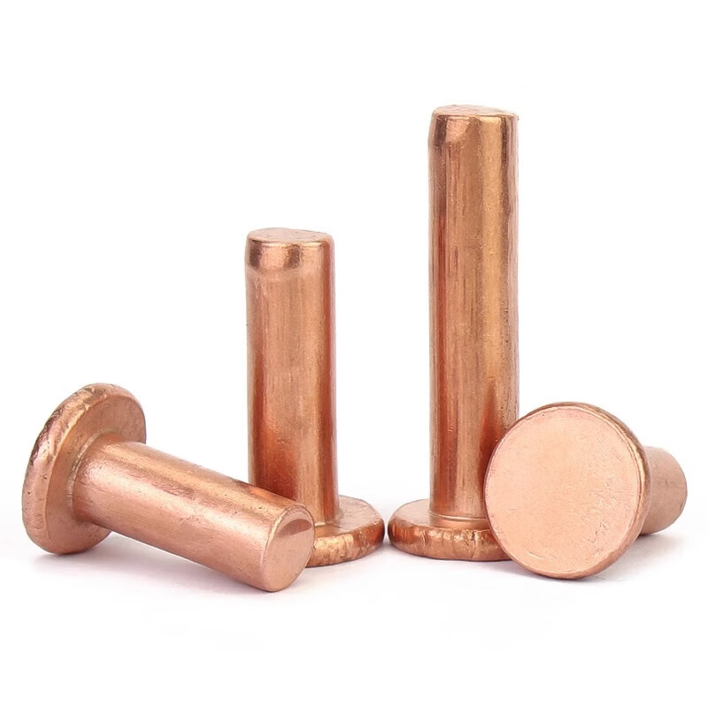 Gold super copper flat head solid rivets pure copper solid rivets flat head copper rivets M2M2.5M3M4M5M6M8 M8*30 (2 pieces)