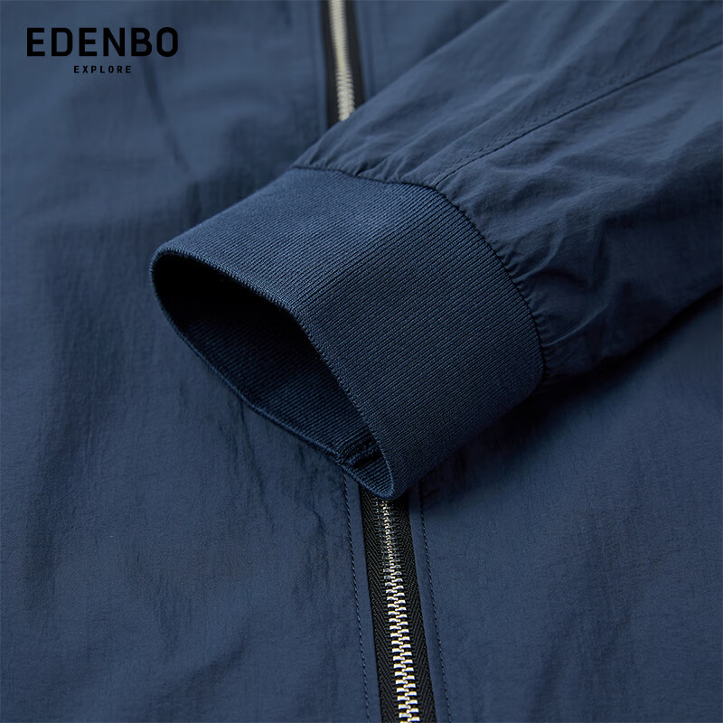 Edenbo casual jacket men's spring and autumn workwear simple versatile windproof jacket navy blue 180/96A (2XL)