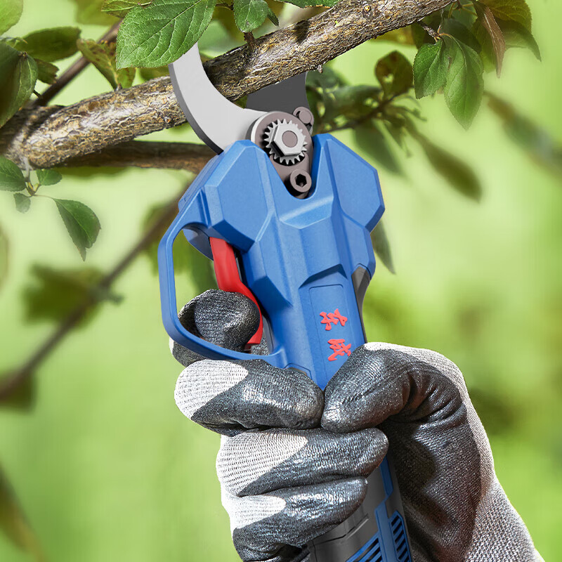 Dongcheng electric scissors fruit tree pruning shears rechargeable flower shears gardening thick branch shears electric shears lithium battery 35 pruning machine 35 upgraded brushless 4.0 dual battery standard