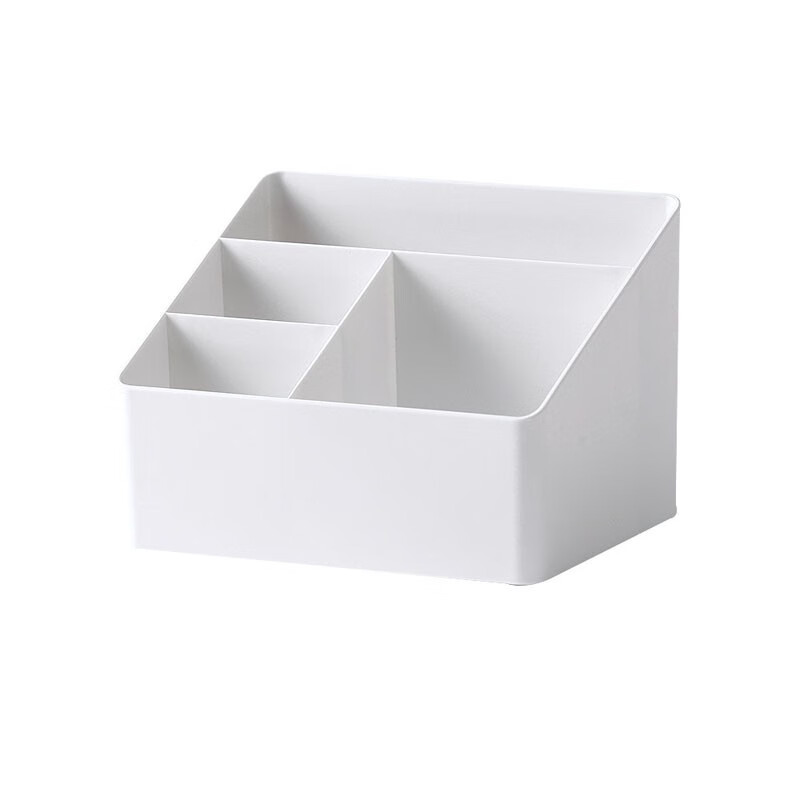 Yusenyi Desktop Storage Box Plastic Sundry Basket Office Organizing Box Remote Control Multi-Function Organizing Storage Box Large White