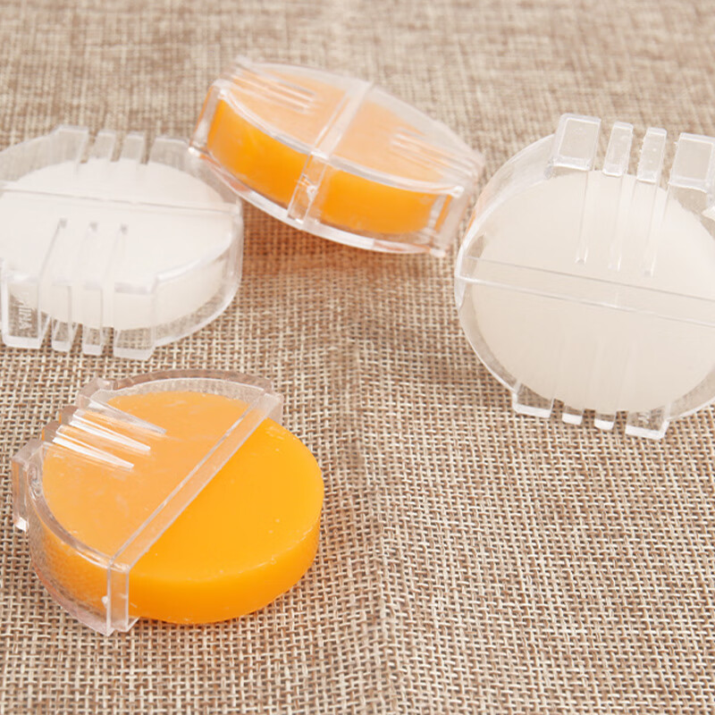 Kunsui imitation bamboo plastic embroidery stretcher, handmade cross-stitch stretcher, embroidery tool, cross-stitch lubricating thread wax, stamp embroidery stand tool, cross-stitch thread wax-2 boxes + 4 replacement packs