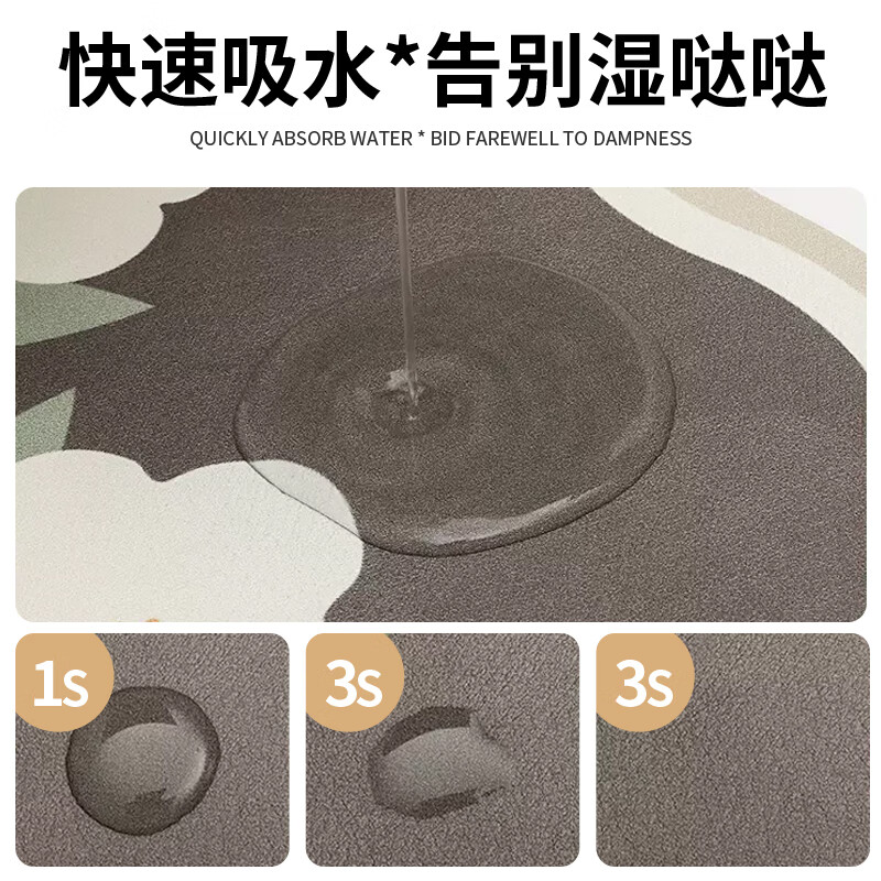 Slowly talk about dining table mats, oil-proof, water-absorbent, no-wash, anti-scalding table protection mats, coffee table mats, kitchen table drain mats 30*40cm