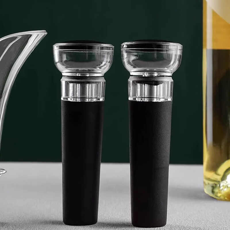 Porcelain Charm Red Wine Bottle Stopper Red Wine Stopper Universal Vacuum Bottle Stopper Wine Preservation Sealing Cap Sealer Storage Storage Pull-out Vacuum Red Wine Stopper