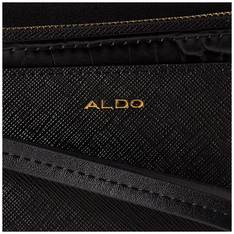 ALDO Women's Catharina Wallet Three Card Slots Envelope Style Synthetic Material Other Black Wallet