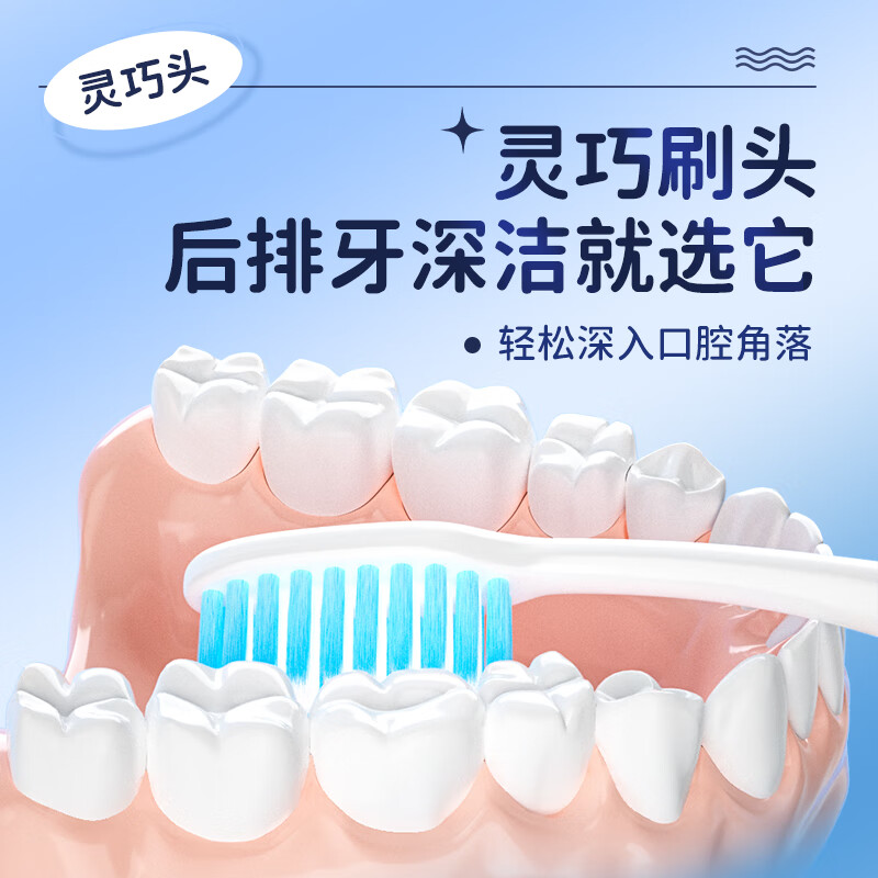 Kejiekejing adult soft-bristle toothbrush 6 pieces recommended for family sharing Gum protection rounded filaments care for sensitive and deep cleaning