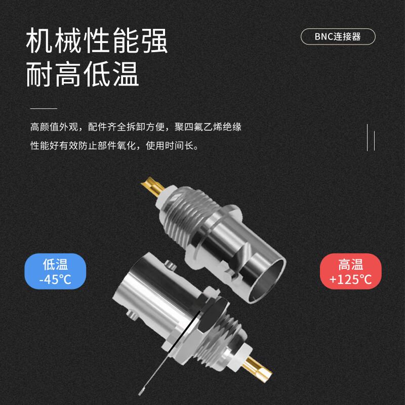 Jiudingxin BNC short-circuit cap SDI surveillance video coaxial cable connector 50 ohm BNC short-circuit cap male 1 piece BNC-J-D01