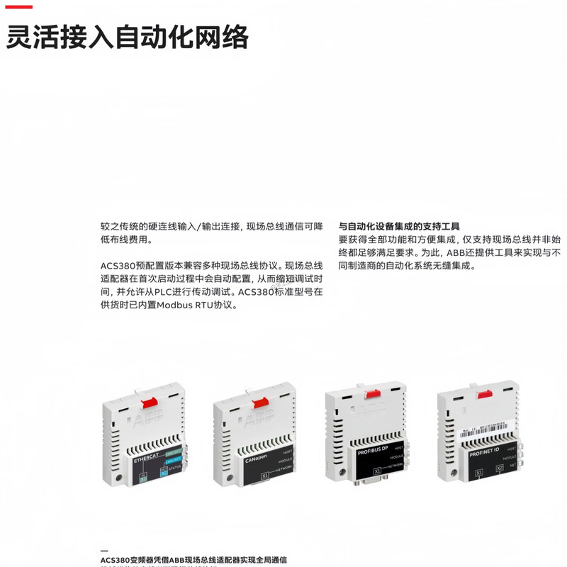 ABB frequency converter ACS380-040S-17A0-4/01A8/02A6/033A/038A/03A3/045A/04A0/050A/05A6/09A4/12A6/25A0-4 with control panel ACS380-040S-04A0-4丨1.5kW