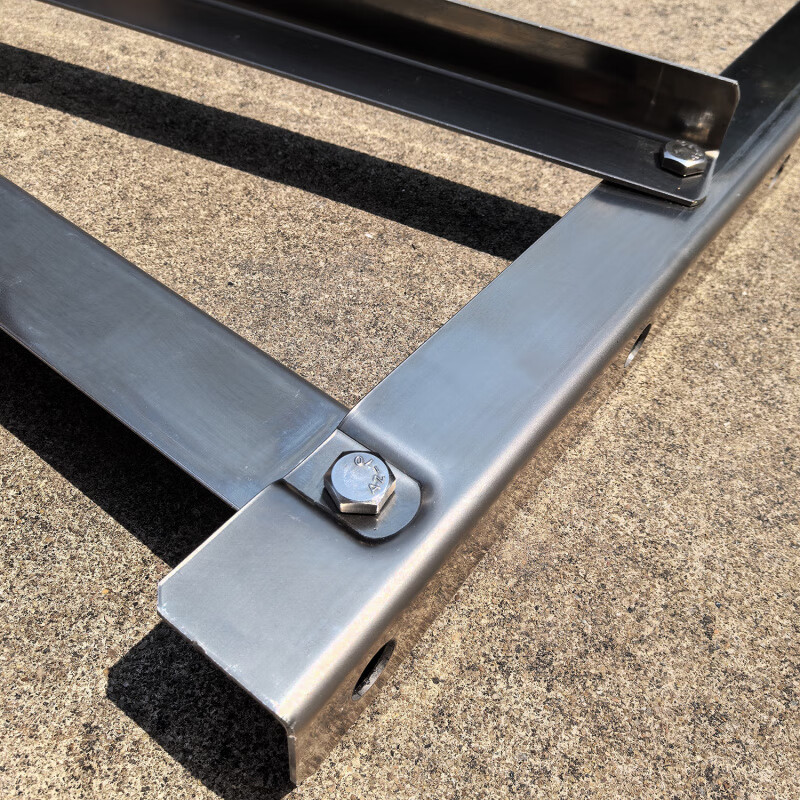 Suitable for thickened air conditioner outdoor unit side mounting bracket 1 hp 1.5 hp 2 hp 3 stainless steel horizontal mounting bracket special bracket pass 3-5 hp side mounting extra thick steel plate with screws stainless steel