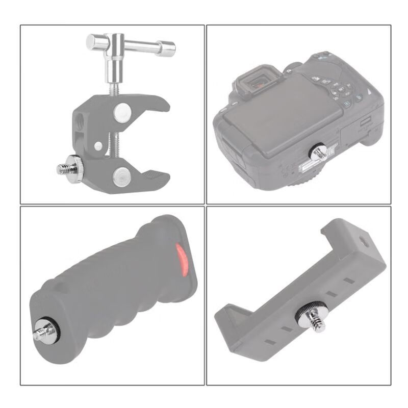 Xu ordered one-quarter two-way screw double-headed 1/4 adapter butt thread adapter suitable for camera photography accessories 1/4-1/4 double-headed butt screw