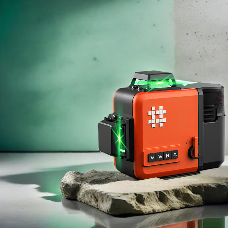 Shijing (SHIJING) green light 12-line level meter high-precision automatic wiring wall-mounted floor meter indoor and outdoor clearly visible strong light 12-line green light floor wall meter-MT1275X dual power standard package