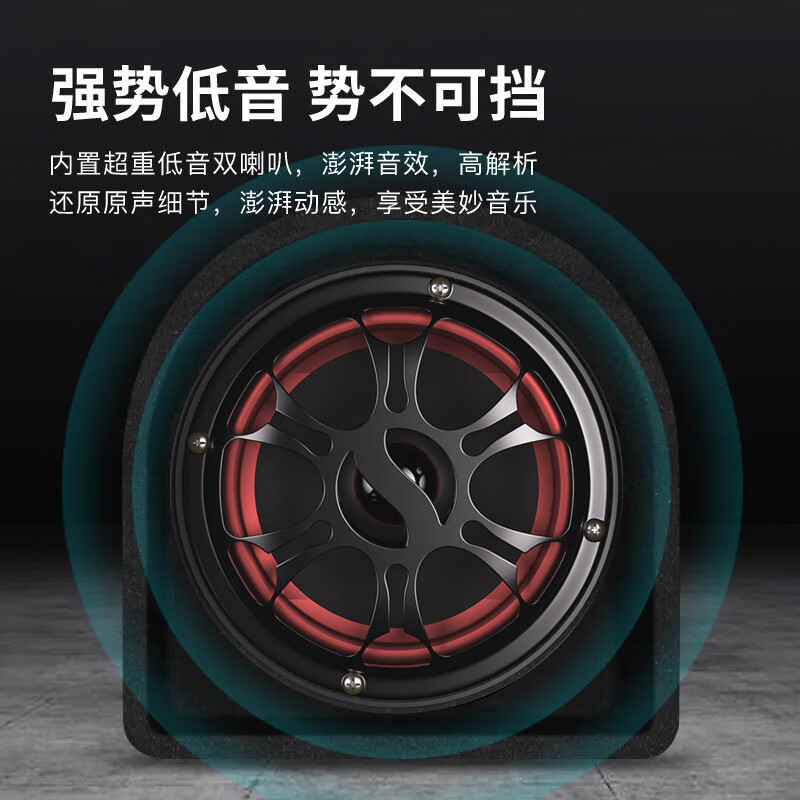 Sony Ericsson (soaiy) D19 car audio car subwoofer overweight 12v24v high power Bluetooth speaker car electric motorcycle 10 inches