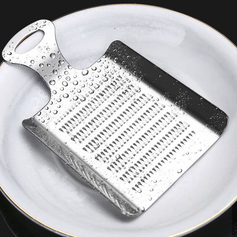 Stainless steel ginger grinder, garlic grinder, ginger grinder, ginger grinder, household grinding and grating supplementary food, ginger and garlic grinder, ginger grinder, 1 large size