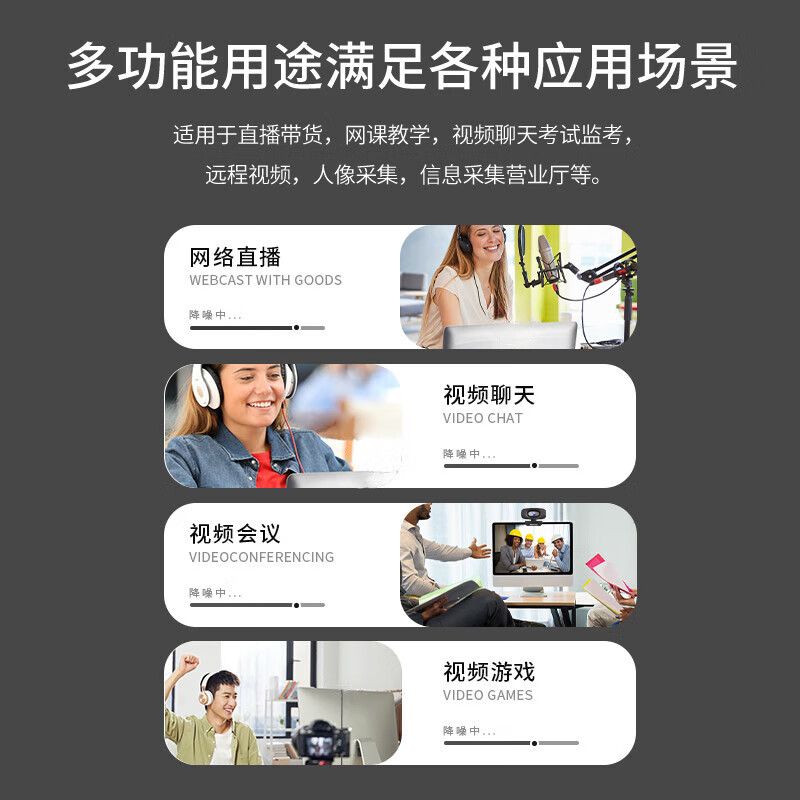 Newmine computer camera HD live broadcast with microphone 1080P wide-angle desktop laptop external camera home video conferencing office postgraduate entrance examination USB